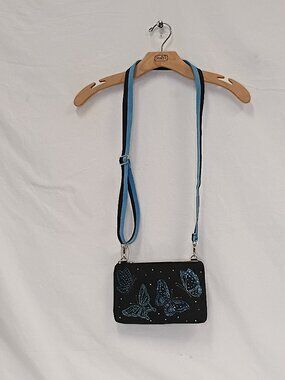Butterfly Sparkle Crossbody Clutch